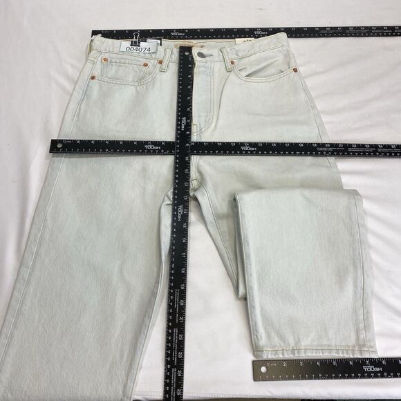 Levi’s Wedgie Straight High Rise Jeans Women 30x28 Blue Button Fly Preppy Denim - Picture 15 of 16